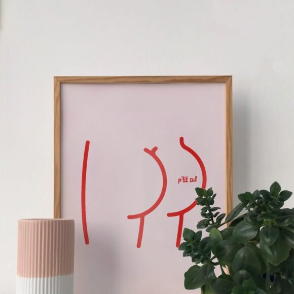 affiche graphique ptit cul