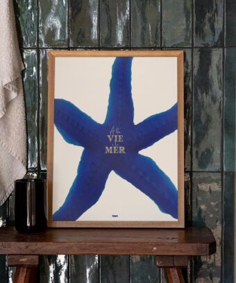 affiche etoile de mer A la vie a la mer