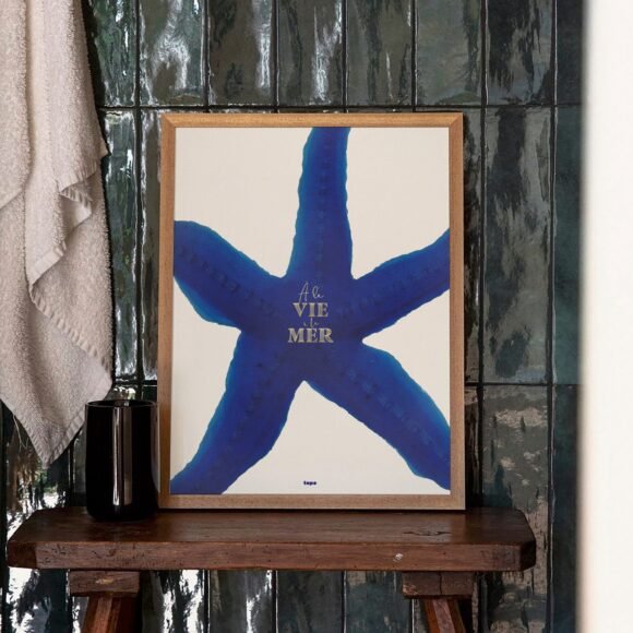 affiche etoile de mer A la vie a la mer