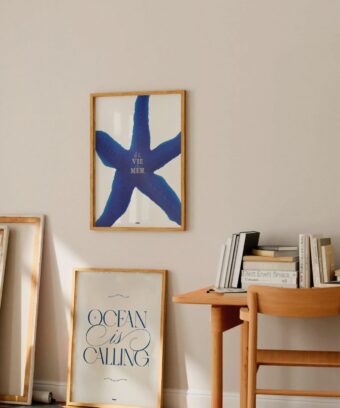 affiche etoile de mer A la vie a la mer