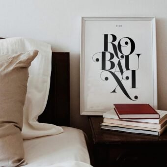 Affiche ROUBAIX minimaliste