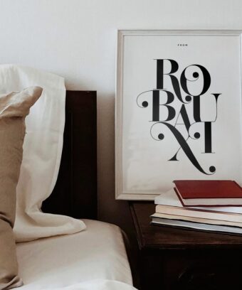 Affiche ROUBAIX minimaliste
