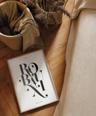 Affiche ROUBAIX minimaliste