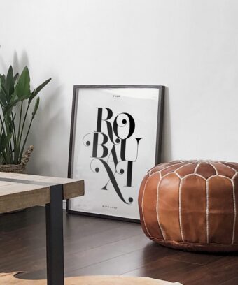 Affiche ROUBAIX minimaliste