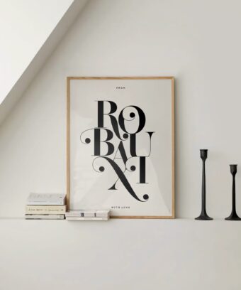 Affiche ROUBAIX minimaliste