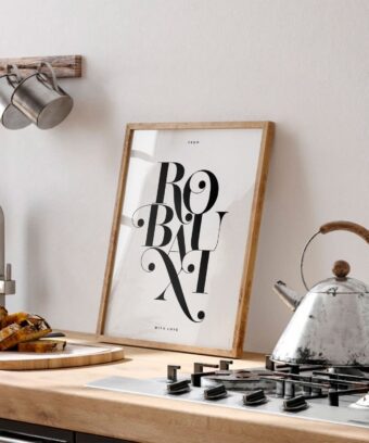Affiche ROUBAIX minimaliste