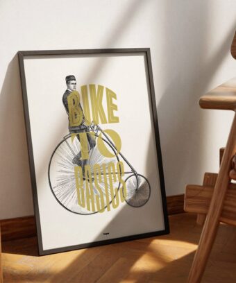 Poster Bike to basics studio topo velo