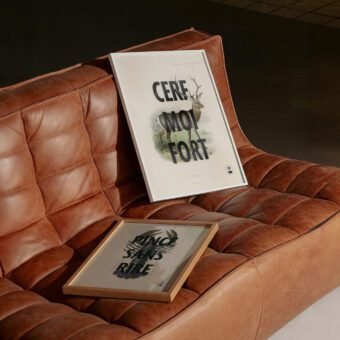 affiche Cerf moi fort design