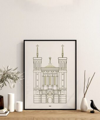 affiche fourviere lyon topo