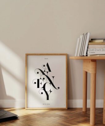 Affiche Annecy typographie