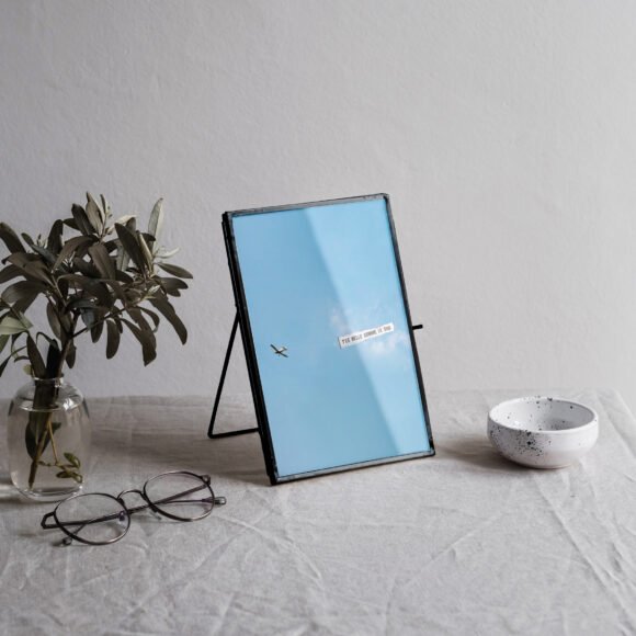 affiches bleu minimalistes