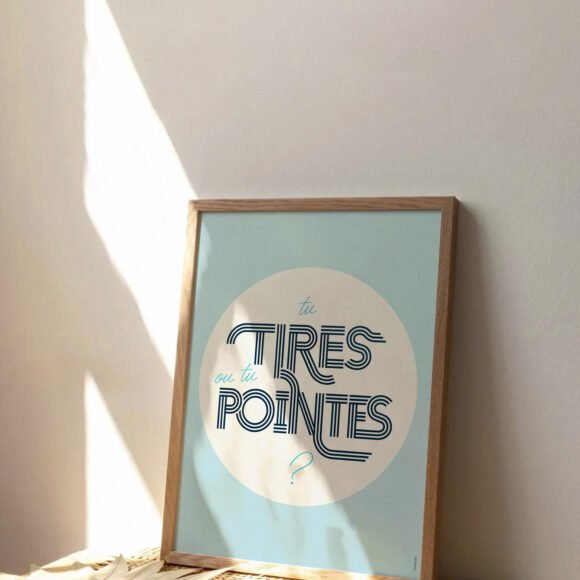affiches bleu minimalistes