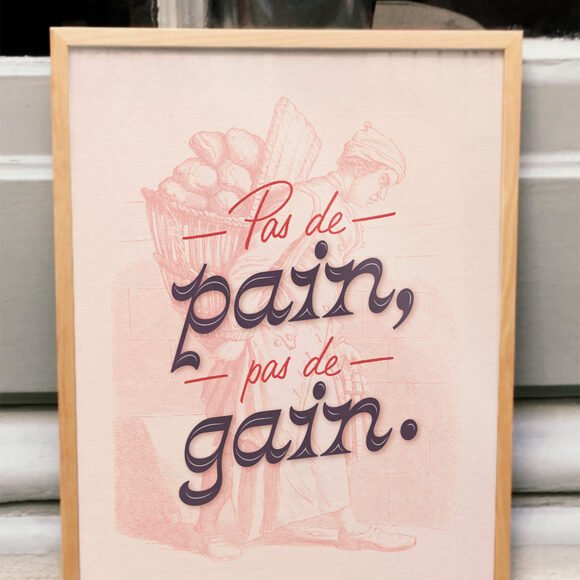 affiches couleur rose minimalistes