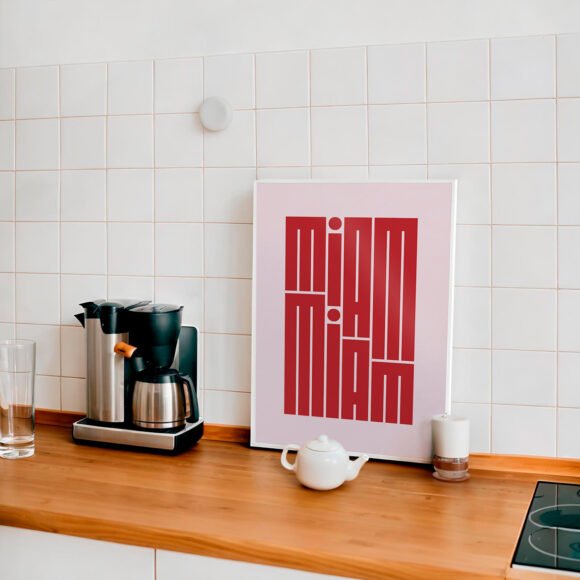 affiches couleur rose minimalistes