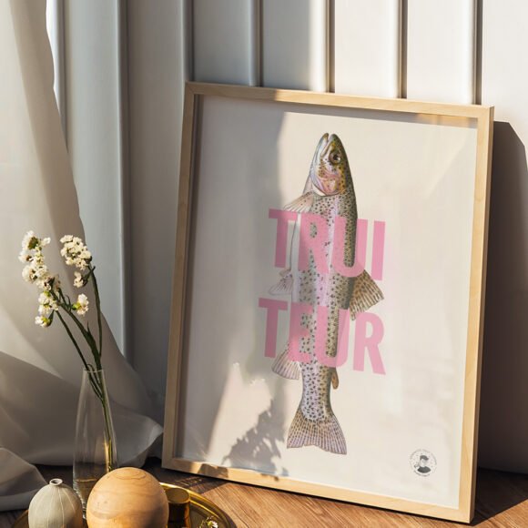 affiches couleur rose minimalistes