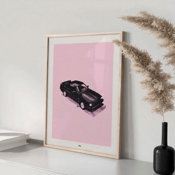 affiches couleur rose minimalistes