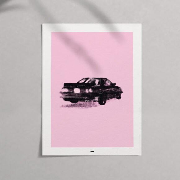 affiches couleur rose minimalistes