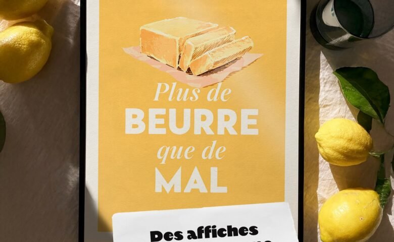 affiches jaunes minimalistes