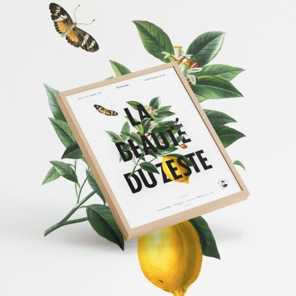 affiches jaunes minimalistes