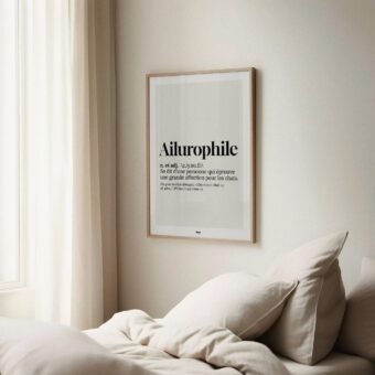 Definition ailurophile affiche