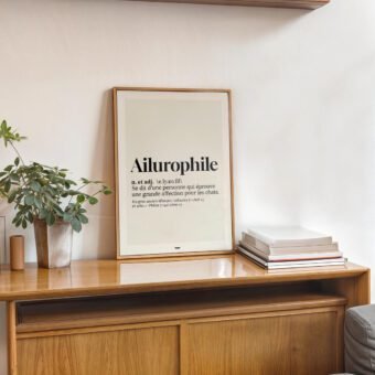 Definition ailurophile affiche
