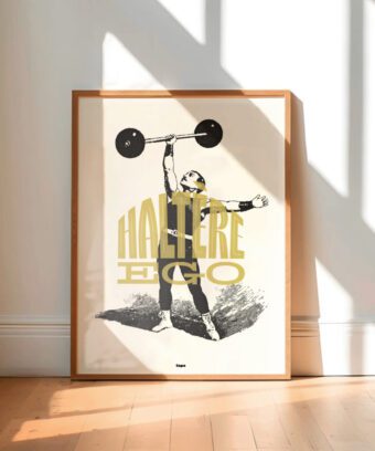 affiche studio topo vintage Haltère Ego