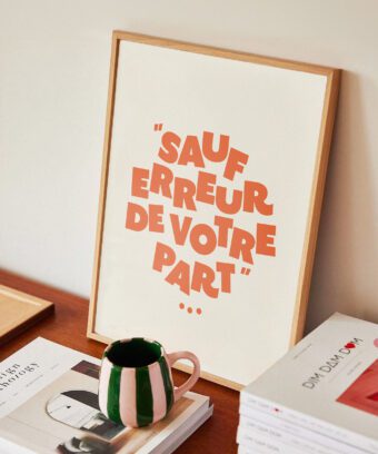 poster Sauf erreur de votre part