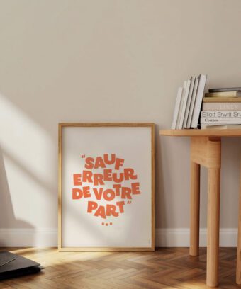 poster Sauf erreur de votre part