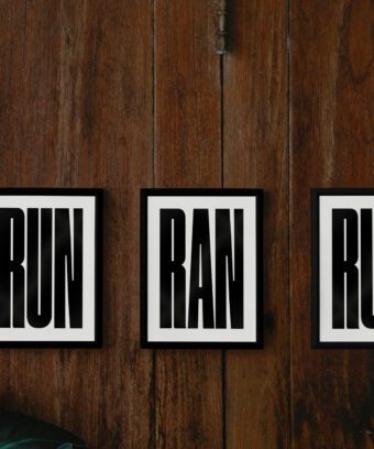 poster typo RUN RAN RUN poster typo RUN RAN RUN