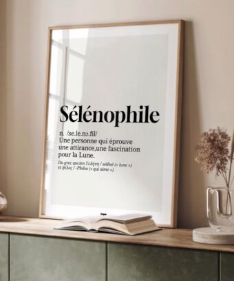 Definition selenophile affiche