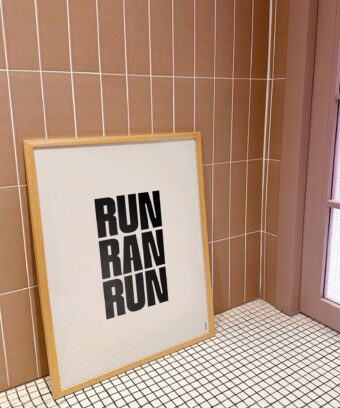 affiche RUN RAN RUN minimaliste affiche RUN RAN RUN minimaliste