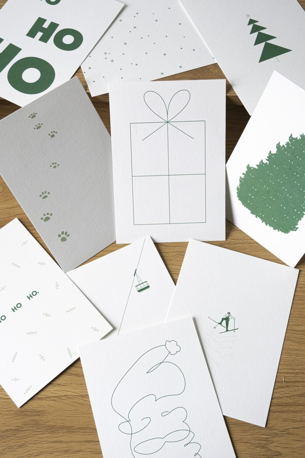 Lot de 5 cartes de Noël Nuit de Noël - Papeterie Lot de 5 cartes de Noël Nuit de Noël - Papeterie