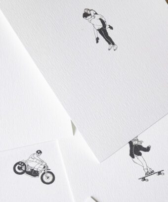 studio topo carte noel minimaliste