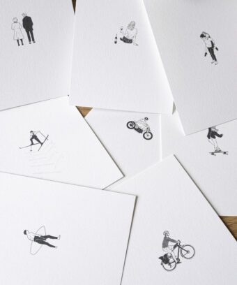 studio topo carte noel minimaliste