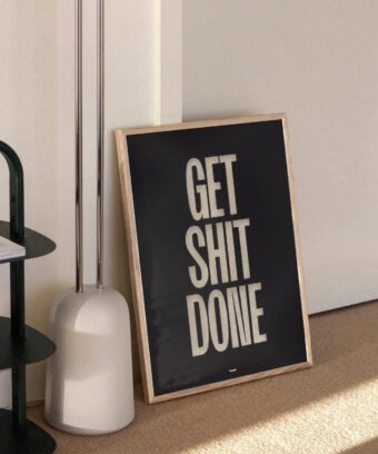 poster Get shit done topo poster Get shit done topo