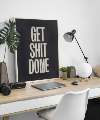 poster Get shit done topo poster Get shit done topo