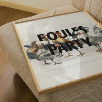 poules party affiche encyclopeÌdie poules party affiche encyclopeÌdie