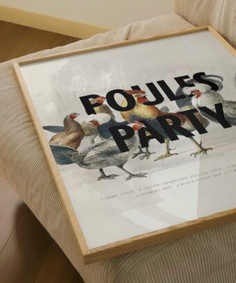 poules party affiche encyclopédie