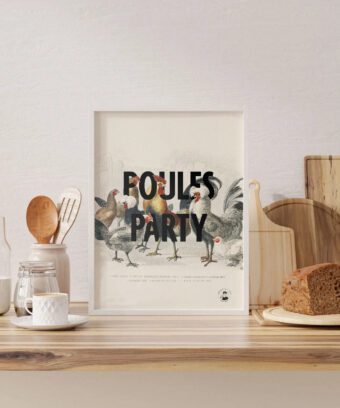 poules party affiche encyclopédie