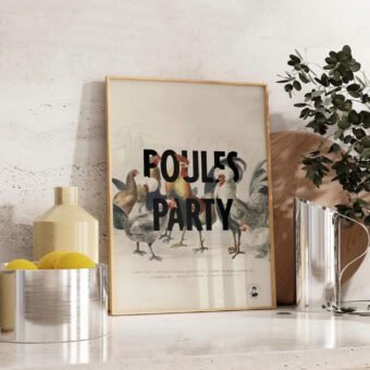 poules party affiche encyclopeÌdie poules party affiche encyclopeÌdie