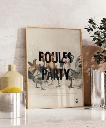 poules party affiche encyclopédie