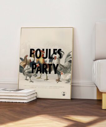 poules party affiche encyclopédie