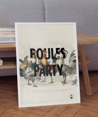 poules party affiche encyclopédie