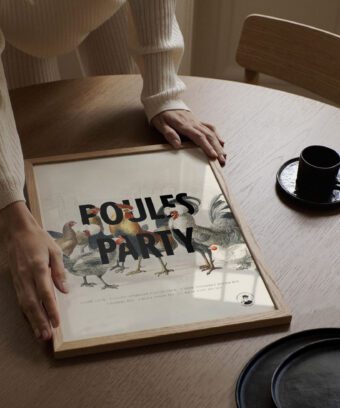 poules party affiche encyclopédie