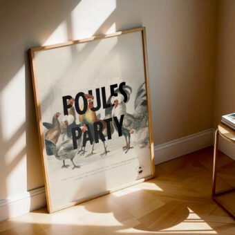 poules party affiche encyclopeÌdie poules party affiche encyclopeÌdie
