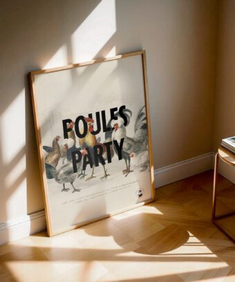 poules party affiche encyclopédie