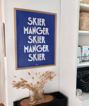 skier affiche topo