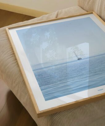 affiche photo corfou mer bateau