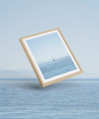 affiche photo corfou mer bateau