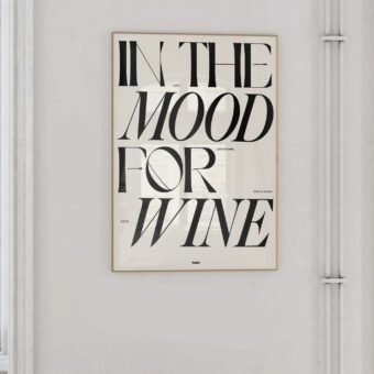 In the mood for wine poster minimal